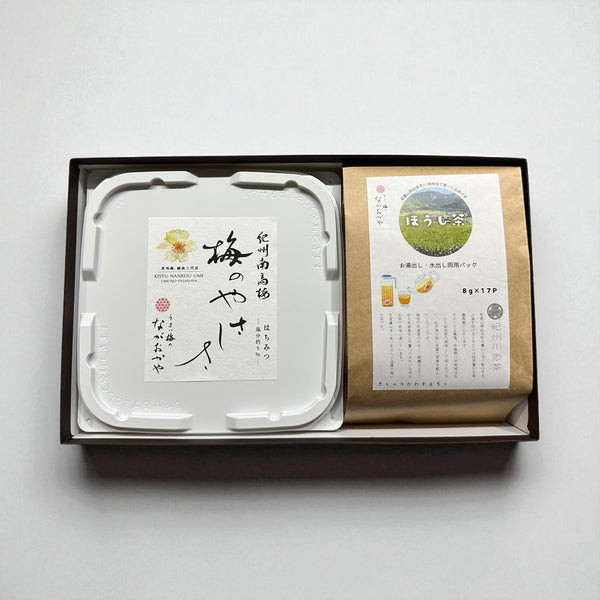 梅とお茶のじかん。梅のやさしさ×川添ほうじ茶 – 梅干の通販「梅干専門